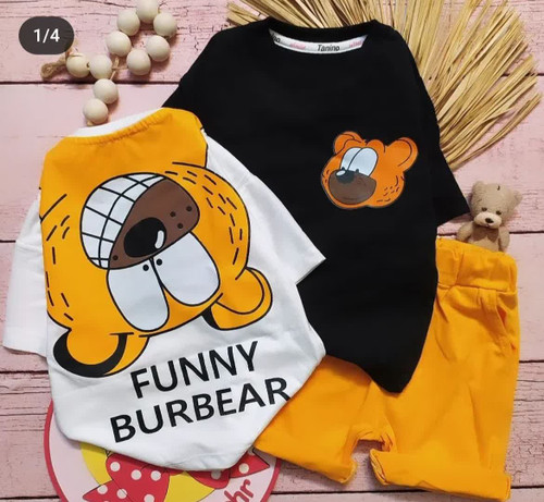 ست تیشرت و شلوارک funny burbear