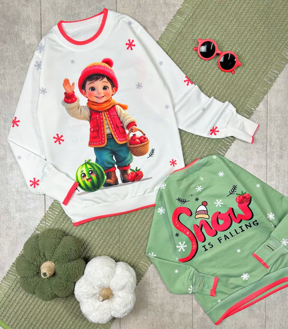 بلوز تک فینگردار پسر برفی