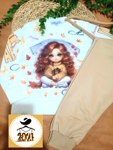 ست بلوز و شلوار دختر چتری