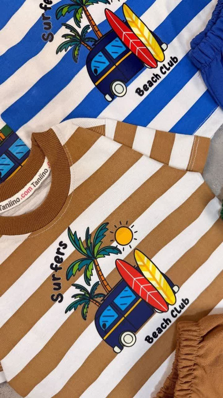 ست تیشرت و شلوارک surfers