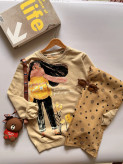 ست بلوز و شلوار دختر شال گردنی🧣