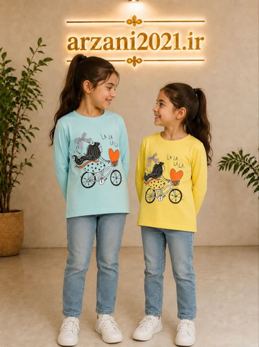 بلوز تک دختر دوچرخه سوار
