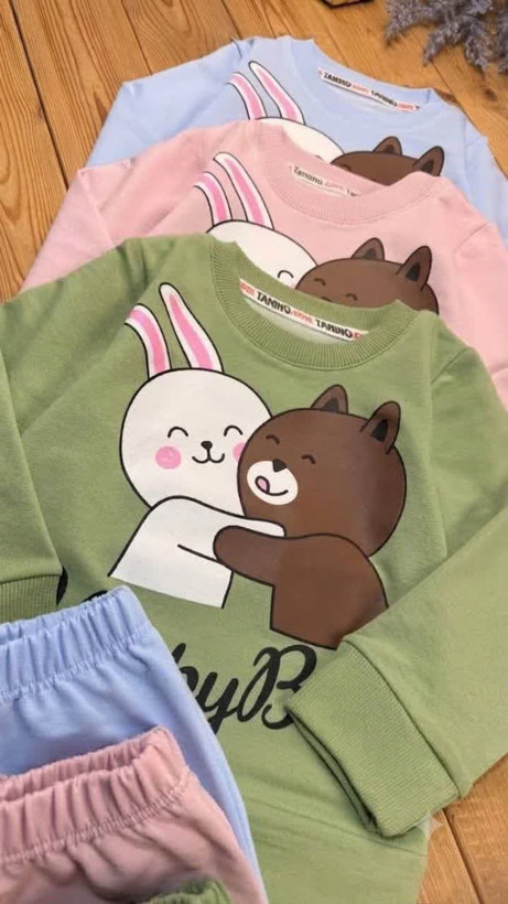 🐇ست بلوز و شلوار دخترانه، خرس و خرگوش