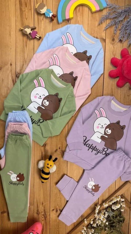 🐇ست بلوز و شلوار دخترانه، خرس و خرگوش