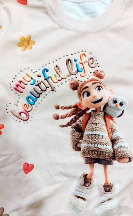 بلوز تک فینگردار دختر و جغد🎉