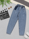 شلوار لی مام فیت👖