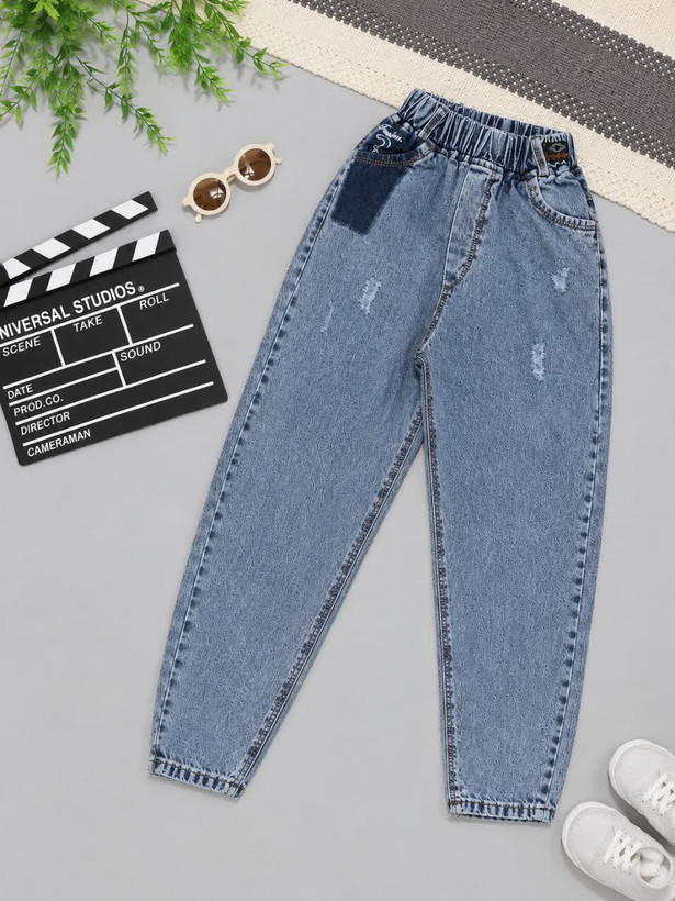 شلوار لی مام فیت👖