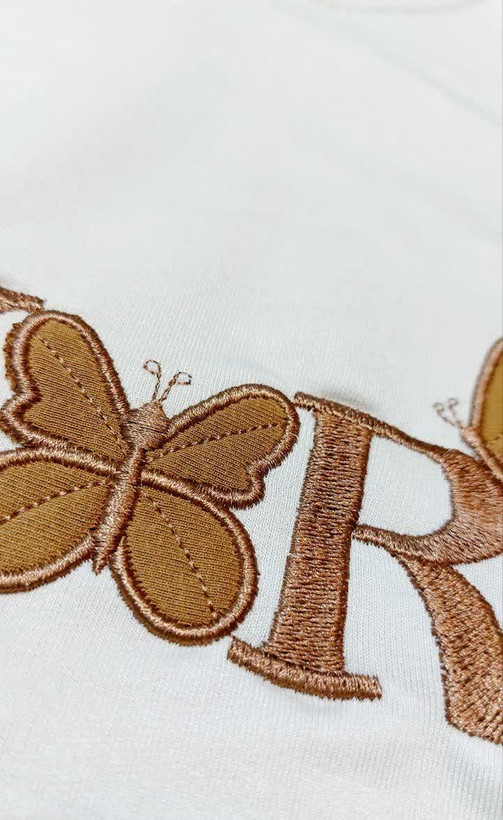 بلوز تک دخترانه پروانه و DIOR🦋